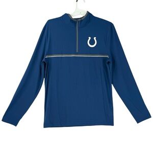 Indianapolis Colts Men’s NFL Team Apparel 1/4 Zip Long Sleeve Sweatshirt Size M
